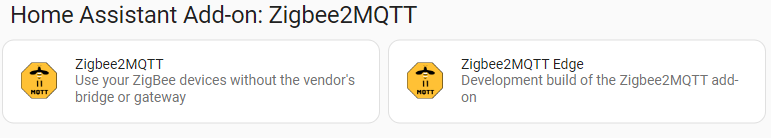 Zigbee2MQTT add-on