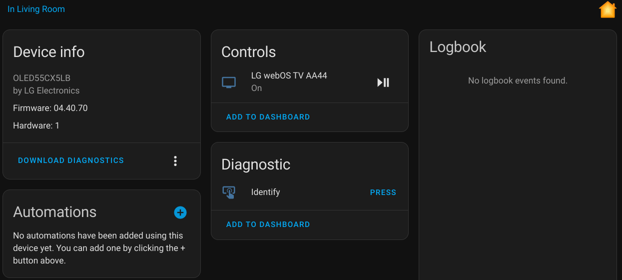 homekit device inside Home Assistant