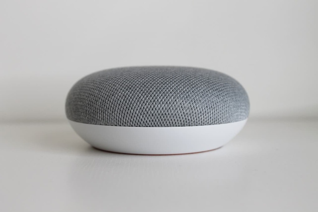 A Google Home Mini Speaker