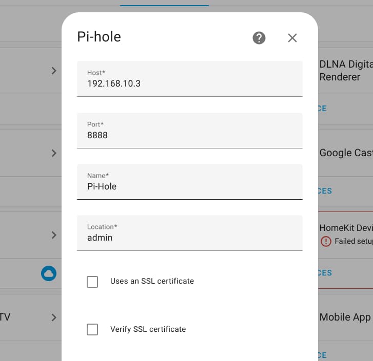 Home Assistant Pi-hole Integration Setup